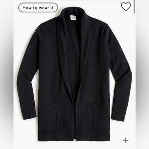 J Crew Black Chelsea Sweater Blazer // Size M // New With Tags